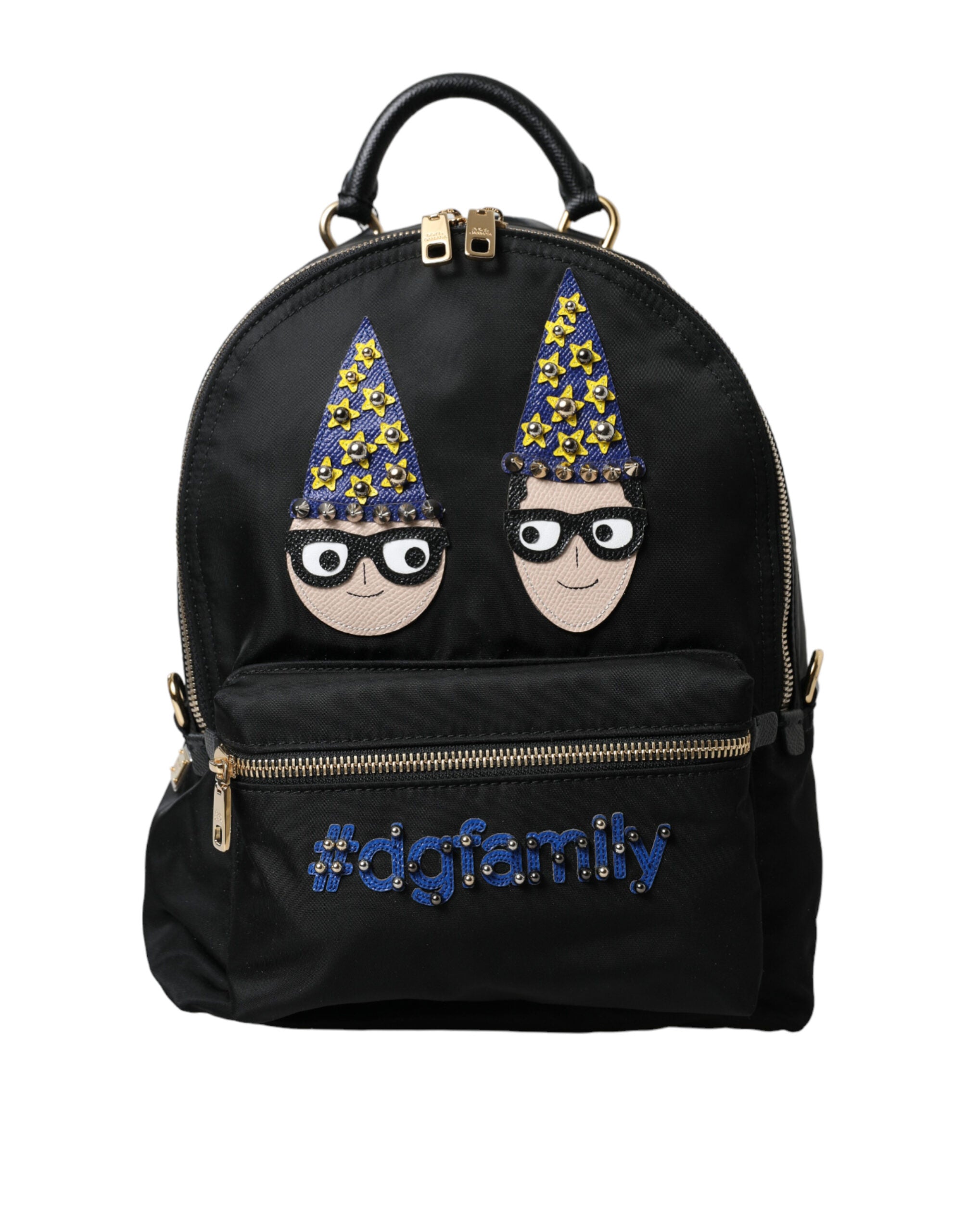 Elegant Black Gold Detail Backpack – MoonTop Luxury